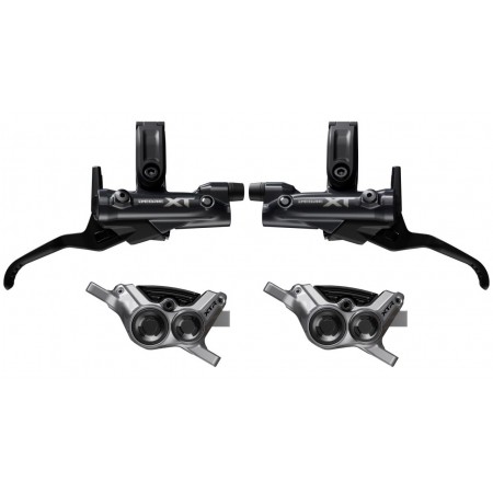 КОМПЛЕКТ ЧЕТИРИБУТАЛНИ Shimano Deore XT BL-M8200 / XTR BR-MT9220 дискови спирачки